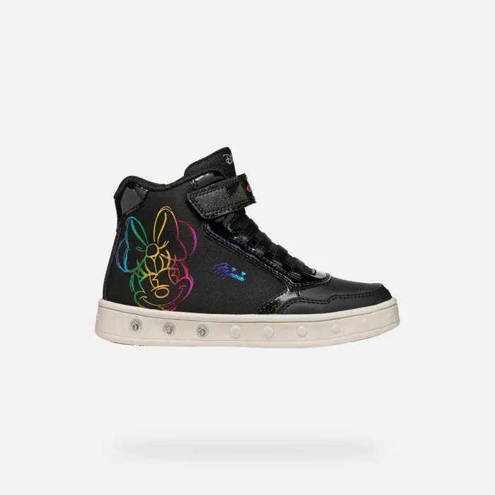 Geox Sneakers SKYLIN JUNIOR Black Minnie Black 8211 Kids