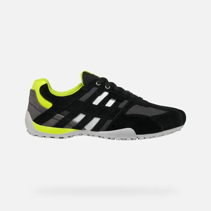 Geox Sneakers SNAKE MAN BlackFluo Yellow Low Top Sneakers Blackfluo Yellow 8211 Man