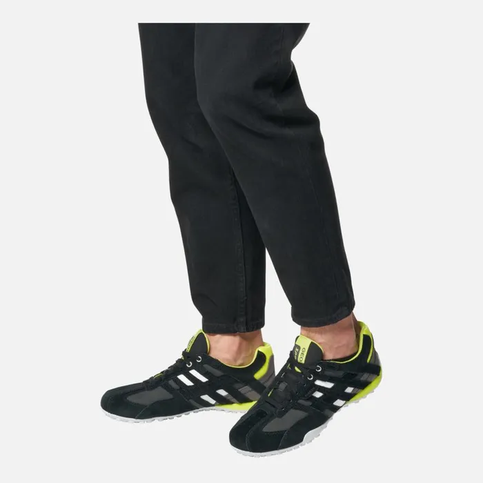 Geox Sneakers SNAKE MAN BlackFluo Yellow Low Top Sneakers Blackfluo Yellow 8211 Man