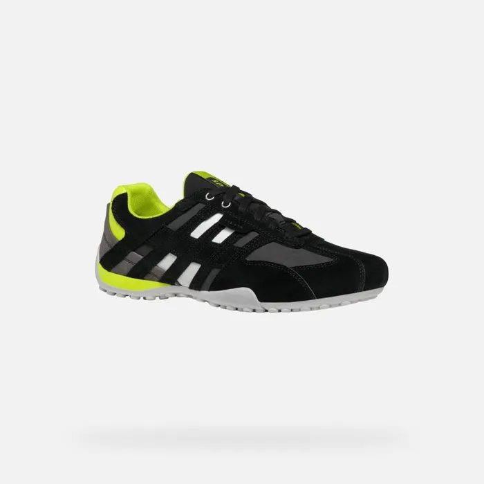 Geox Sneakers SNAKE MAN BlackFluo Yellow Low Top Sneakers Blackfluo Yellow 8211 Man