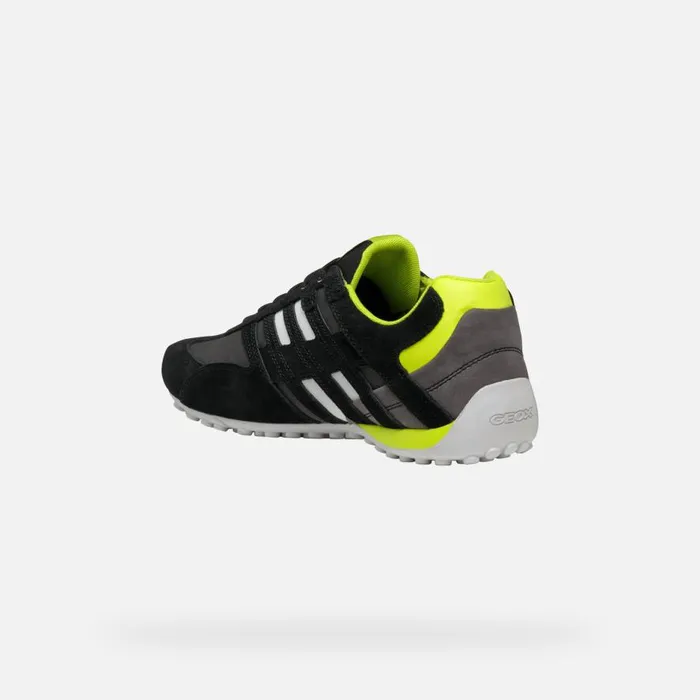 Geox Sneakers SNAKE MAN BlackFluo Yellow Low Top Sneakers Blackfluo Yellow 8211 Man