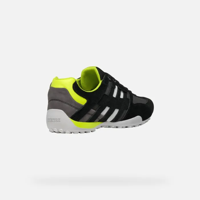 Geox Sneakers SNAKE MAN BlackFluo Yellow Low Top Sneakers Blackfluo Yellow 8211 Man