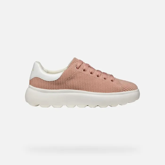 Geox Sneakers SPHERICA EC41 WOMAN PeachWhite Low Top Sneakers Peachwhite 8211 Woman