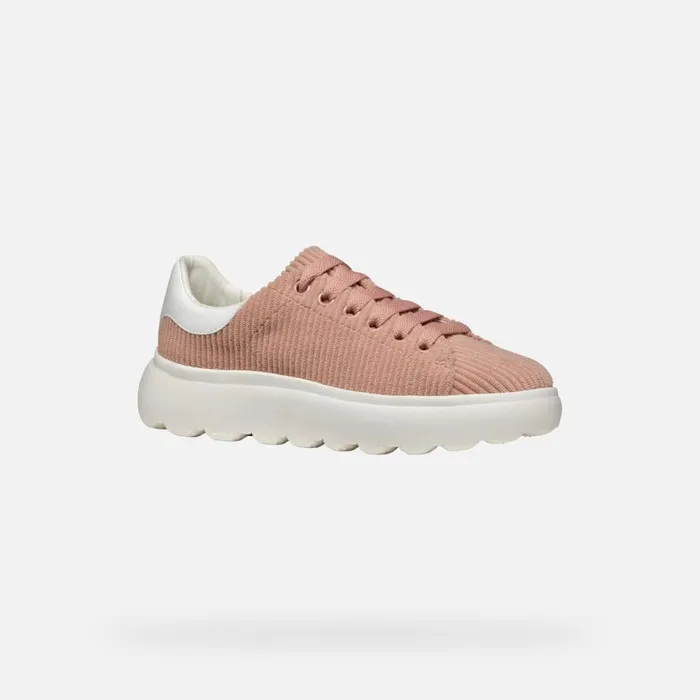 Geox Sneakers SPHERICA EC41 WOMAN PeachWhite Low Top Sneakers Peachwhite 8211 Woman