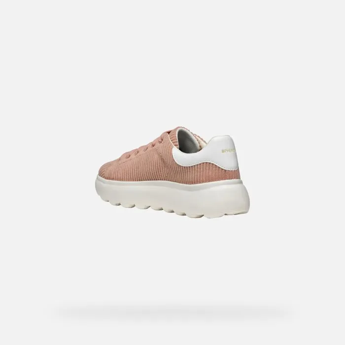 Geox Sneakers SPHERICA EC41 WOMAN PeachWhite Low Top Sneakers Peachwhite 8211 Woman