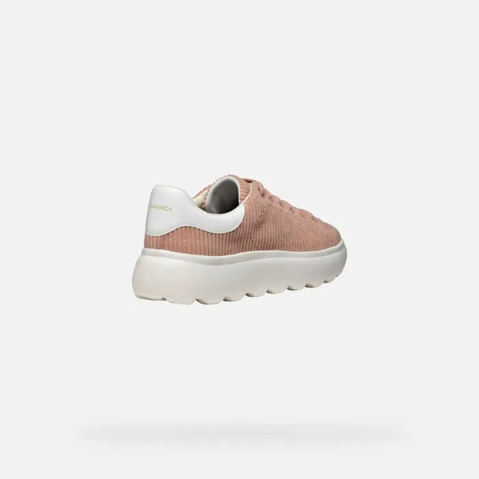Geox Sneakers SPHERICA EC41 WOMAN PeachWhite Low Top Sneakers Peachwhite 8211 Woman