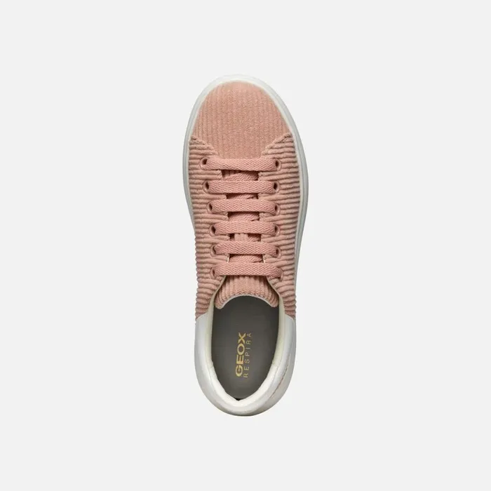 Geox Sneakers SPHERICA EC41 WOMAN PeachWhite Low Top Sneakers Peachwhite 8211 Woman