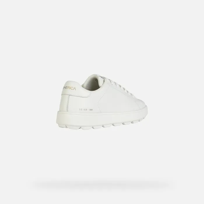 Geox Sneakers SPHERICA ECUB1 Women039s White Low Top Sneakers Geox White 8211 Woman