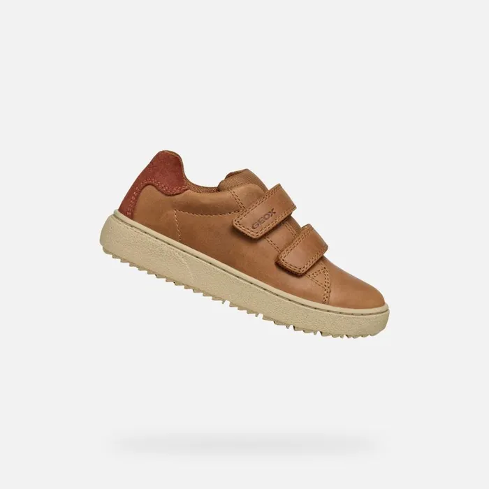Geox Sneakers THELEVEN BOY Cognac Low Top Sneakers Cognac 8211 Kids