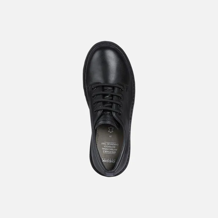Geox Uniform Shoes CASEY C LaceUp Shoes Black Junior Girl Geox Black 8211 Kids