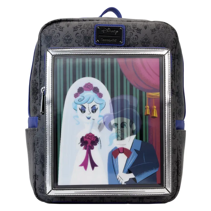 Haunted Mansion The Black Widow Bride Portrait Lenticular Mini Backpack Unisex Loungefly Backpacks Haunted Mansion The Black Widow Bride Portrait Lenticular Mini Backpack Unisex Loungefly Backpacks