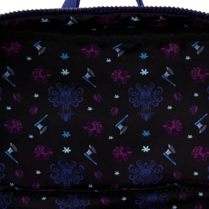 Haunted Mansion The Black Widow Bride Portrait Lenticular Mini Backpack Unisex Loungefly Backpacks Haunted Mansion The Black Widow Bride Portrait Lenticular Mini Backpack Unisex Loungefly Backpacks