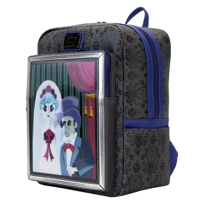 Haunted Mansion The Black Widow Bride Portrait Lenticular Mini Backpack Unisex Loungefly Backpacks Haunted Mansion The Black Widow Bride Portrait Lenticular Mini Backpack Unisex Loungefly Backpacks