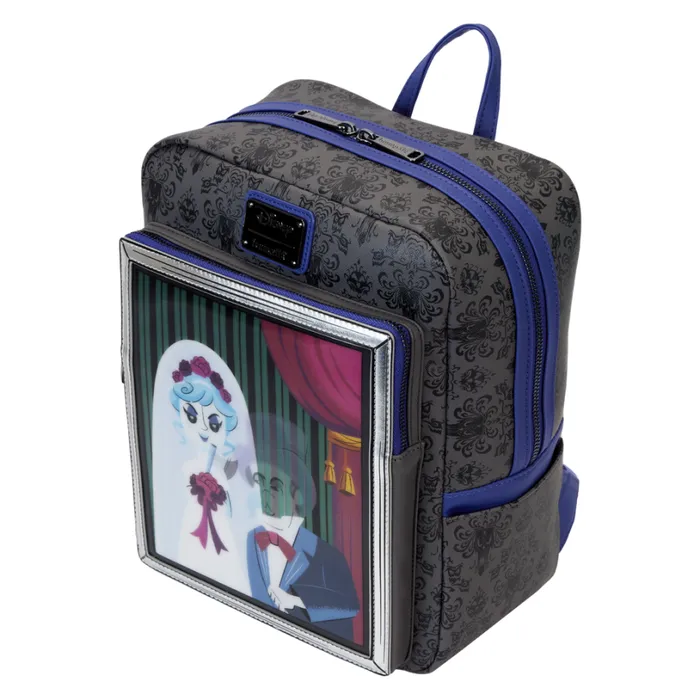 Haunted Mansion The Black Widow Bride Portrait Lenticular Mini Backpack Unisex Loungefly Backpacks Haunted Mansion The Black Widow Bride Portrait Lenticular Mini Backpack Unisex Loungefly Backpacks