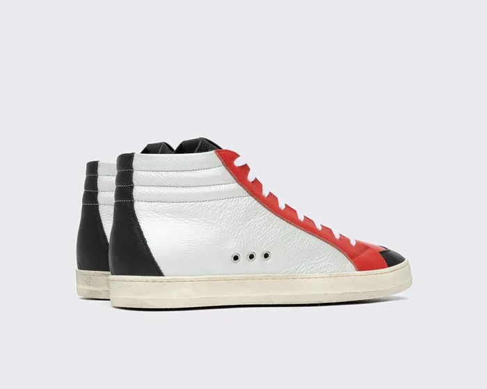 High Tops Mens P448 Skate BlackRed