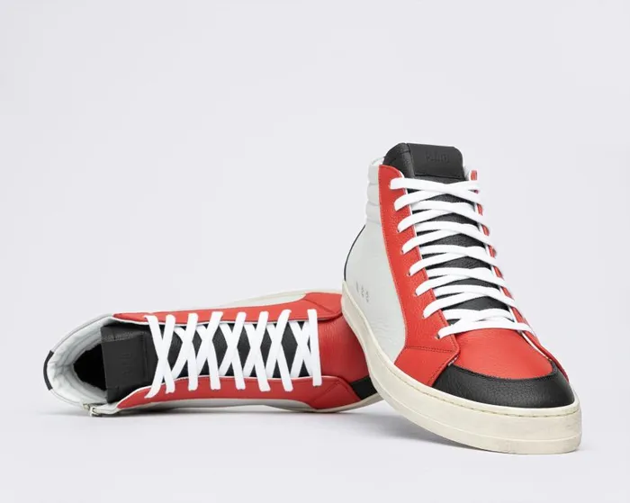 High Tops Mens P448 Skate BlackRed