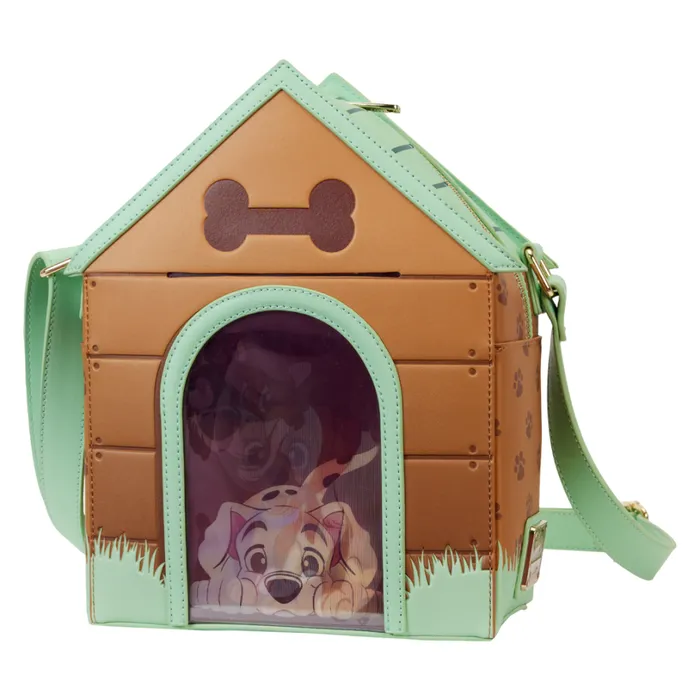 I Heart Disney Dogs Doghouse Triple Lenticular Figural Crossbody Bag Unisex Loungefly Crossbody Bags I Heart Disney Dogs Doghouse Triple Lenticular Figural Crossbody Bag Unisex Loungefly Crossbody Bags
