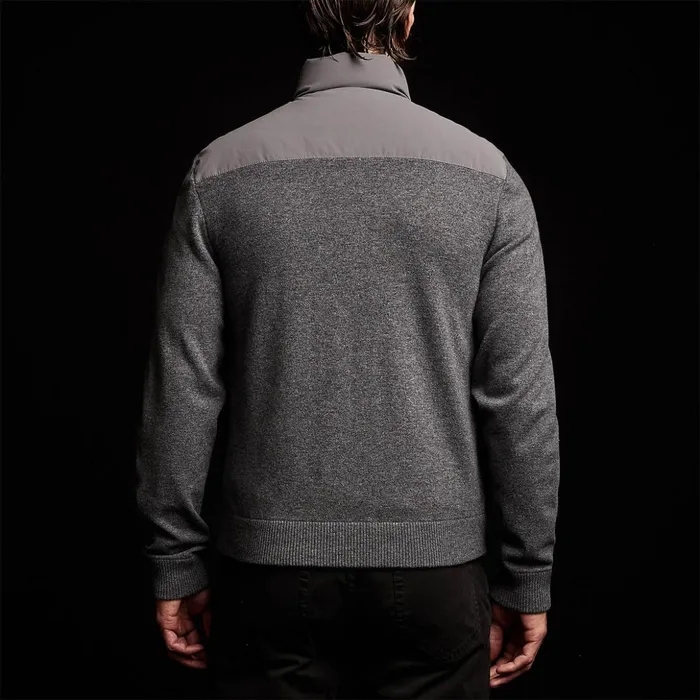 James Perse Performance Jackets Luxury Down Front Zip Sweater Flannel 8211 Men