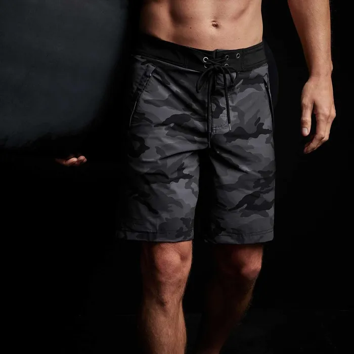 James Perse Shorts Camo Zip Pocket Boardshort Black Sea Camoblack 8211 Men