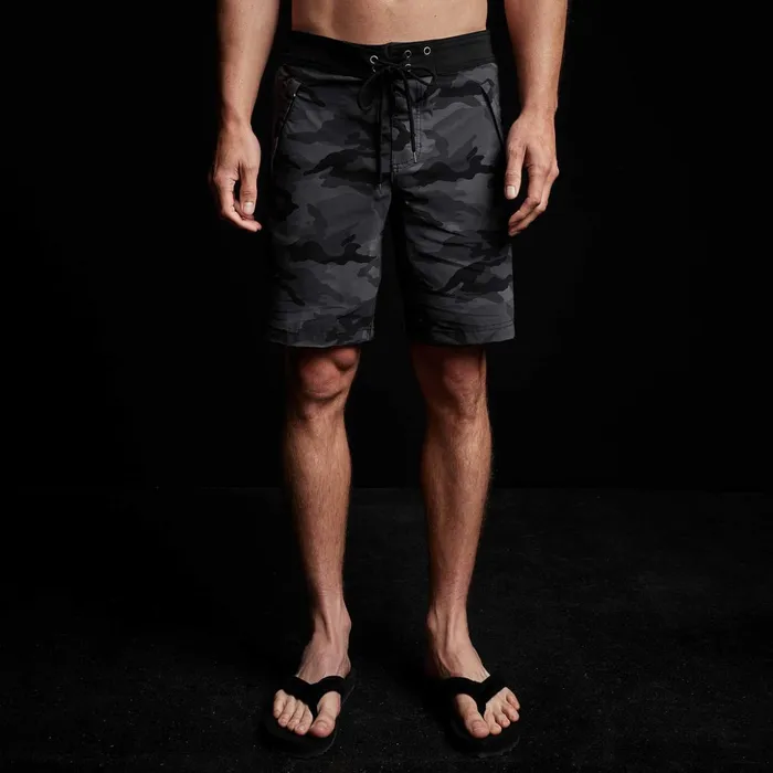 James Perse Shorts Camo Zip Pocket Boardshort Black Sea Camoblack 8211 Men