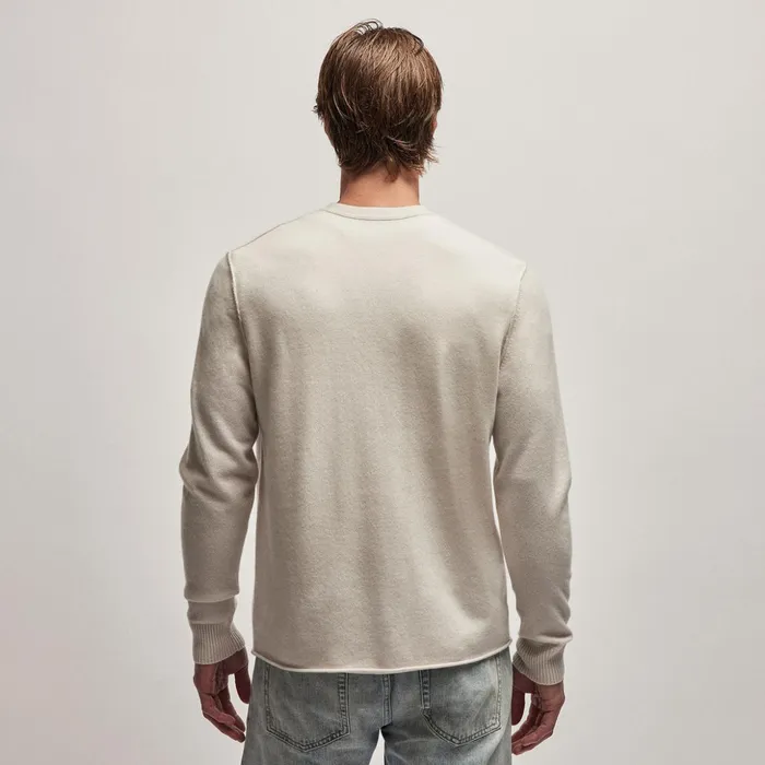 James Perse Sweaters Recycled Cashmere V Sweater Pearl 8211 Men