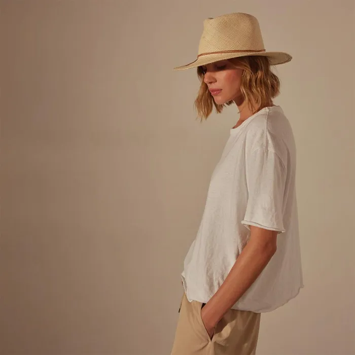 James Perse TShirts Slub Jersey Boxy Tee White 8211 Women