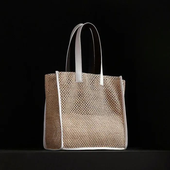James Perse Tote Bags Raffia Tote Natural 8211 Women