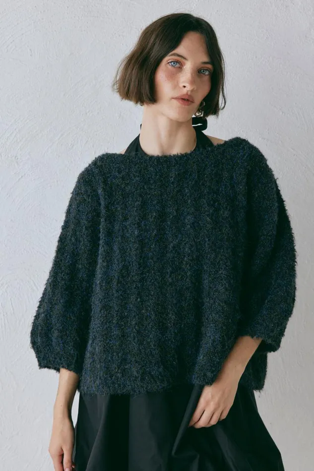 JumpersSweaters Women VRG GRL Mina Knit Jumper Marle