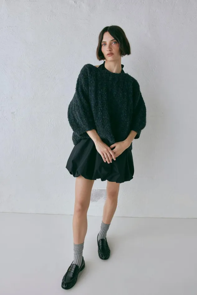 JumpersSweaters Women VRG GRL Mina Knit Jumper Marle