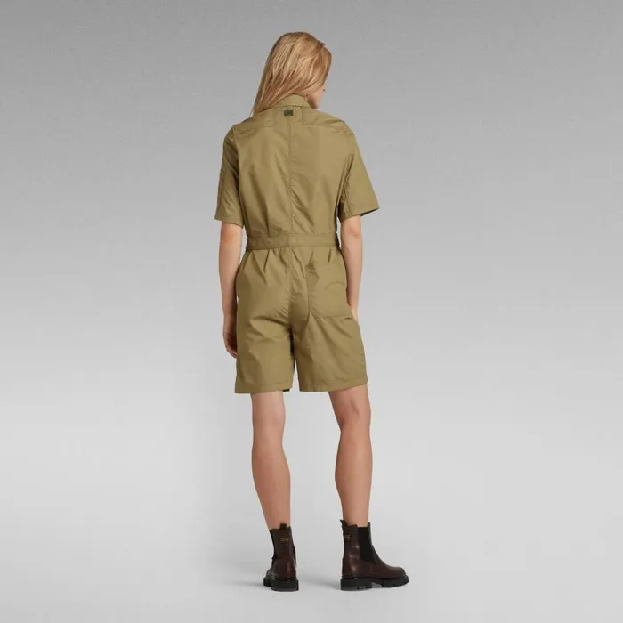 Jumpsuits Women GStar RAW Multi Zip Playsuit Fresh Army Green