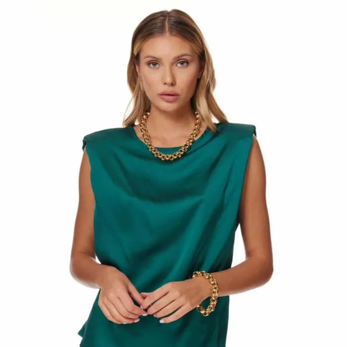 Kenneth Jay Lane Metallic Finish Bracelets Women Gold Chain Bracelet