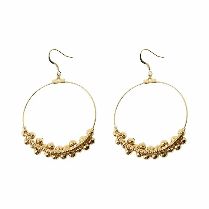 Kenneth Jay Lane Metallic Finish Earrings Women Polished Gold Circle Hoop Fishhook Earrings Kenneth Jay Lane Metallic Finish Earrings Women Polished Gold Circle Hoop Fishhook Earrings