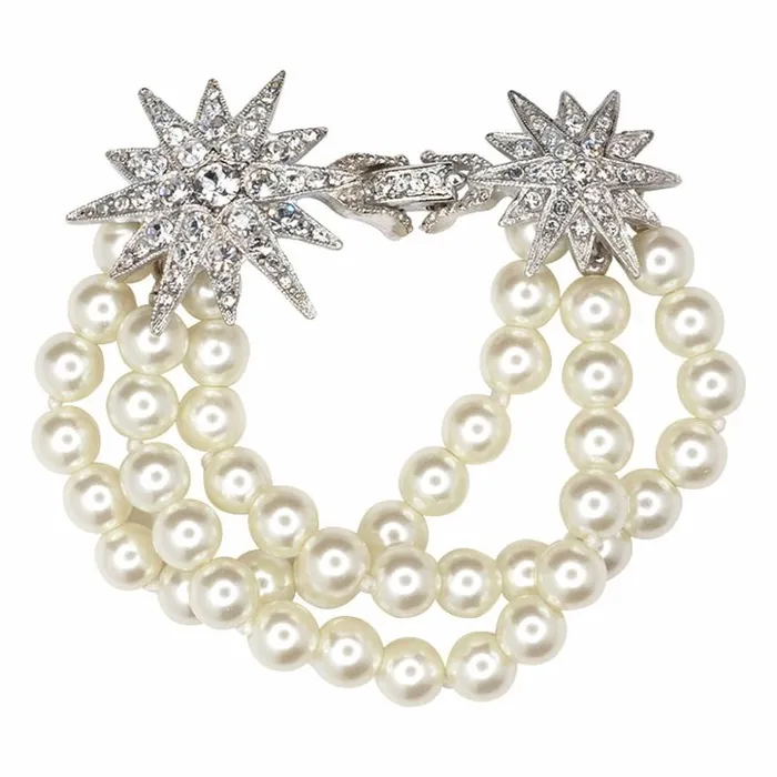 Kenneth Jay Lane Pearl Bracelets Women Cultura Pearl Starburst Clasp Bracelet Kenneth Jay Lane Pearl Bracelets Women Cultura Pearl Starburst Clasp Bracelet