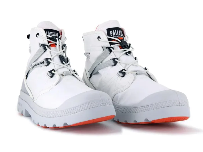 Kids Boots PALLADIUM PAMPA TRAVEL LITE WATERPROOF Star White Kids Boots PALLADIUM PAMPA TRAVEL LITE WATERPROOF Star White