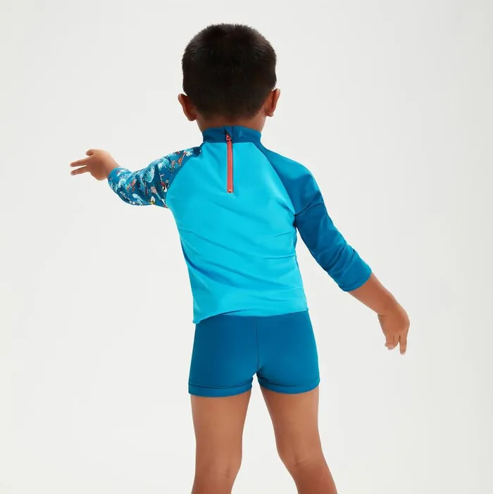 Kids Boy039s Rash Vests Speedo Infant Boys039 Long Sleeve Printed Rash Top Blue Kids Boy039s Rash Vests Speedo Infant Boys039 Long Sleeve Printed Rash Top Blue
