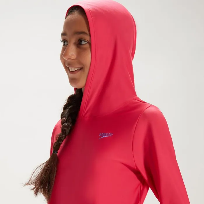Kids Boy039s Rash Vests Speedo Junior Unisex Hooded Long Sleeve Rash Top PinkLilac Kids Boy039s Rash Vests Speedo Junior Unisex Hooded Long Sleeve Rash Top PinkLilac