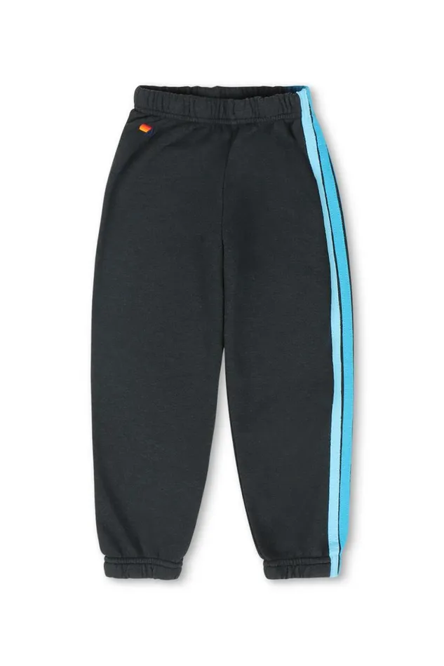 Kids Sweatpants Aviator Nation 5 Stripe Sweatpants 8211 Charcoal Blue