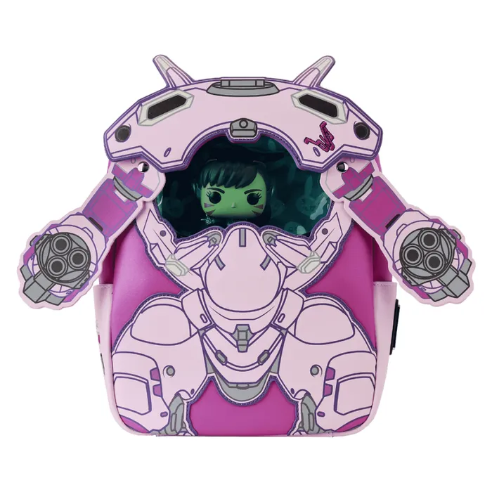 Limited Edition Overwatch DVa Pop and Bag Bundle Unisex Loungefly Backpacks
