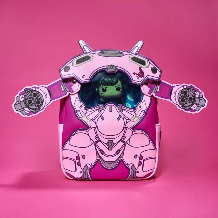 Limited Edition Overwatch DVa Pop and Bag Bundle Unisex Loungefly Backpacks