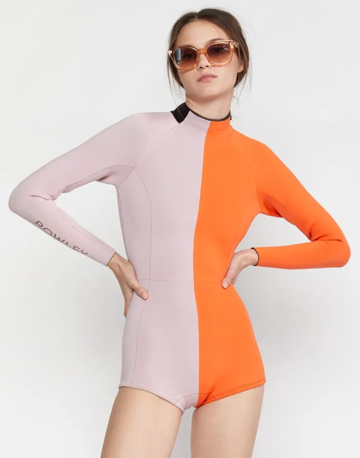 Logan Long Sleeve Wetsuit 8211 Pnkrd Women Cynthia Rowley Surf and Swim