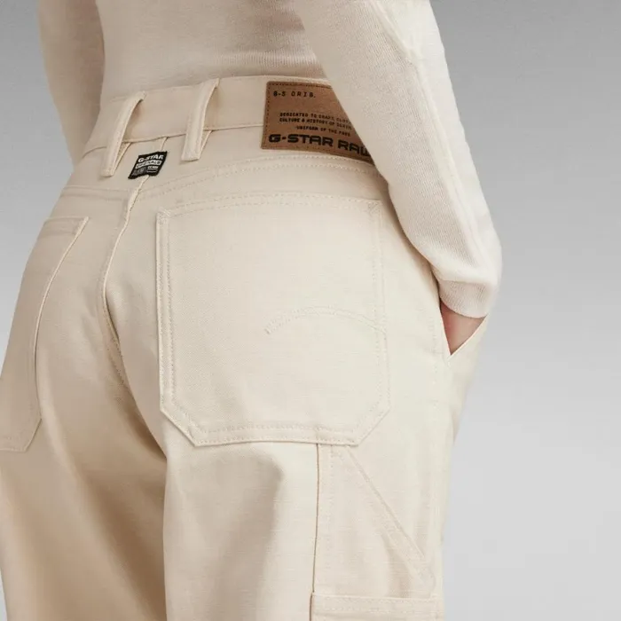 Loose Women GStar RAW Judee Carpenter Low Waist Loose Jeans Ecru