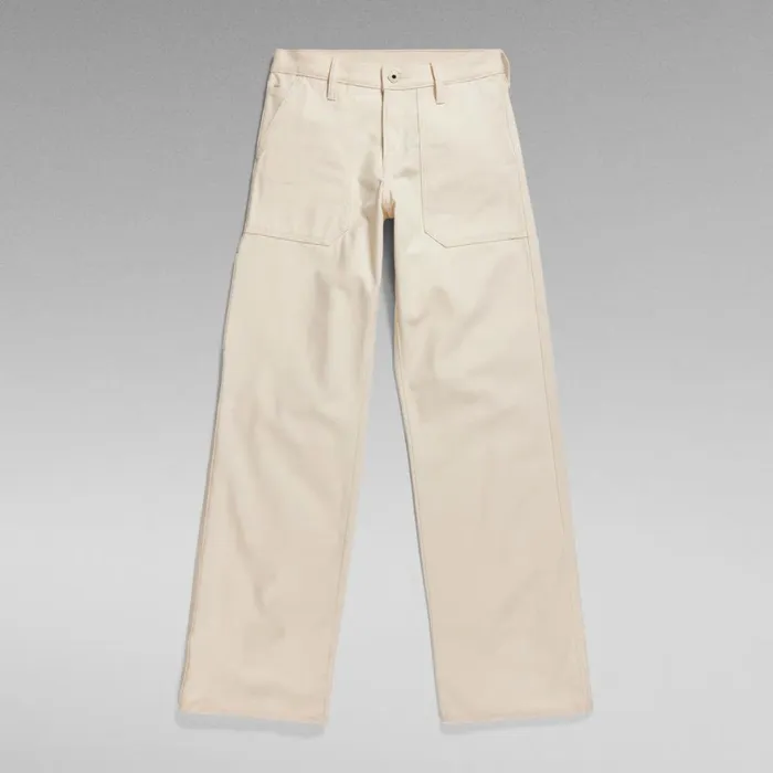 Loose Women GStar RAW Judee Carpenter Low Waist Loose Jeans Ecru