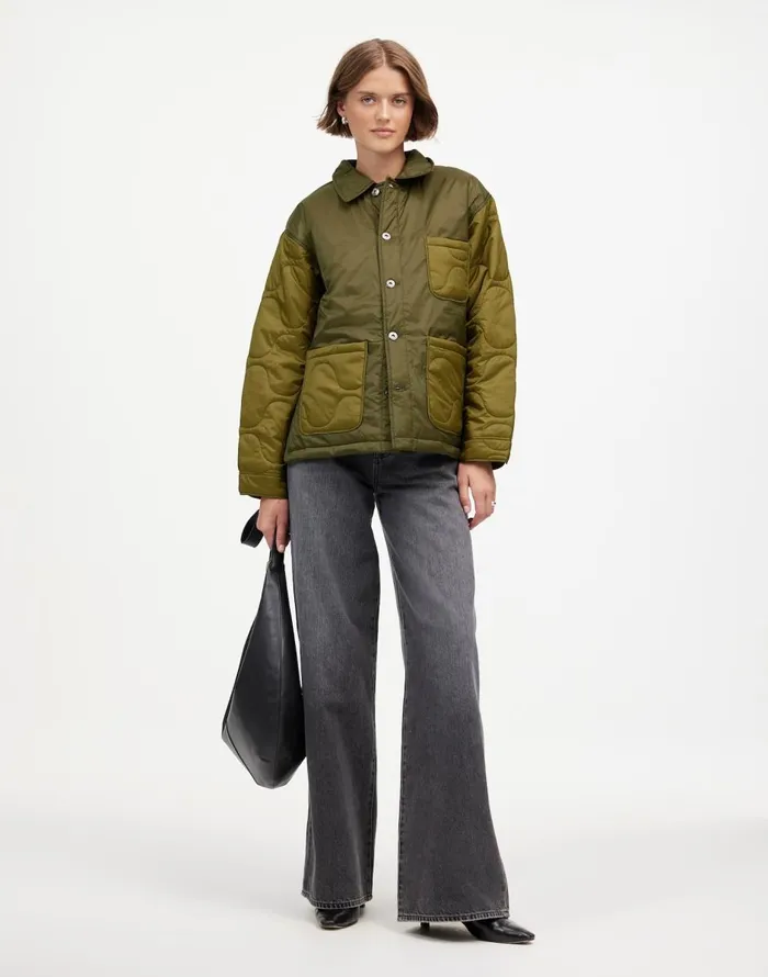 Madewell Alpha Industries Insulated Chore Coat Green Women Coats Jackets