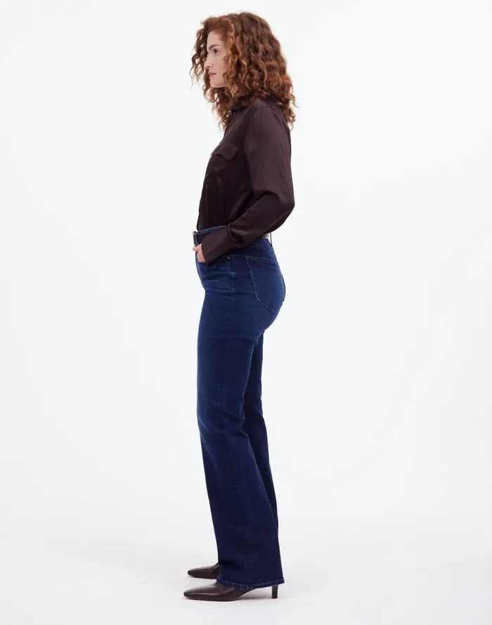 Madewell Curvy Kick Out FullLength Jeans In Kingston Wash Kingston Wash Women Jeans