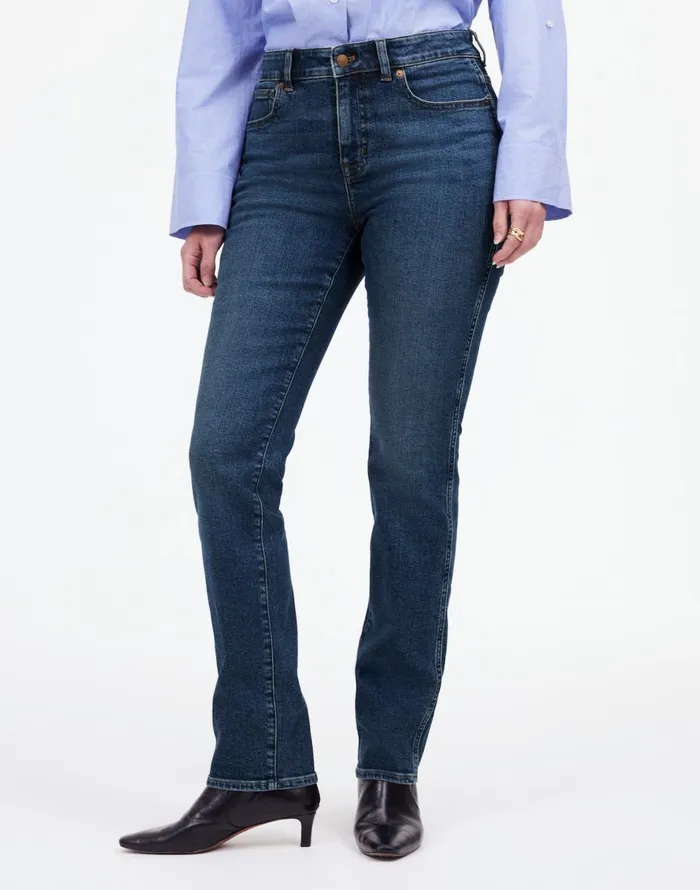 Madewell Curvy Stovepipe Jeans Deming Wash Women Jeans