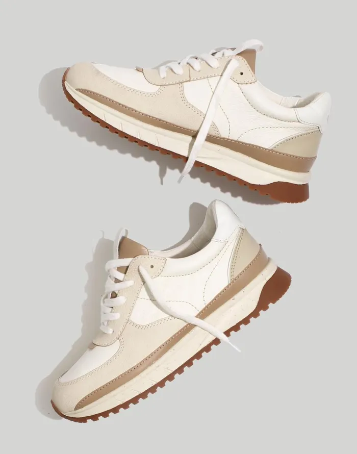 Madewell Kickoff Trainer Sneakers Antique Cream Multi Women Sneakers