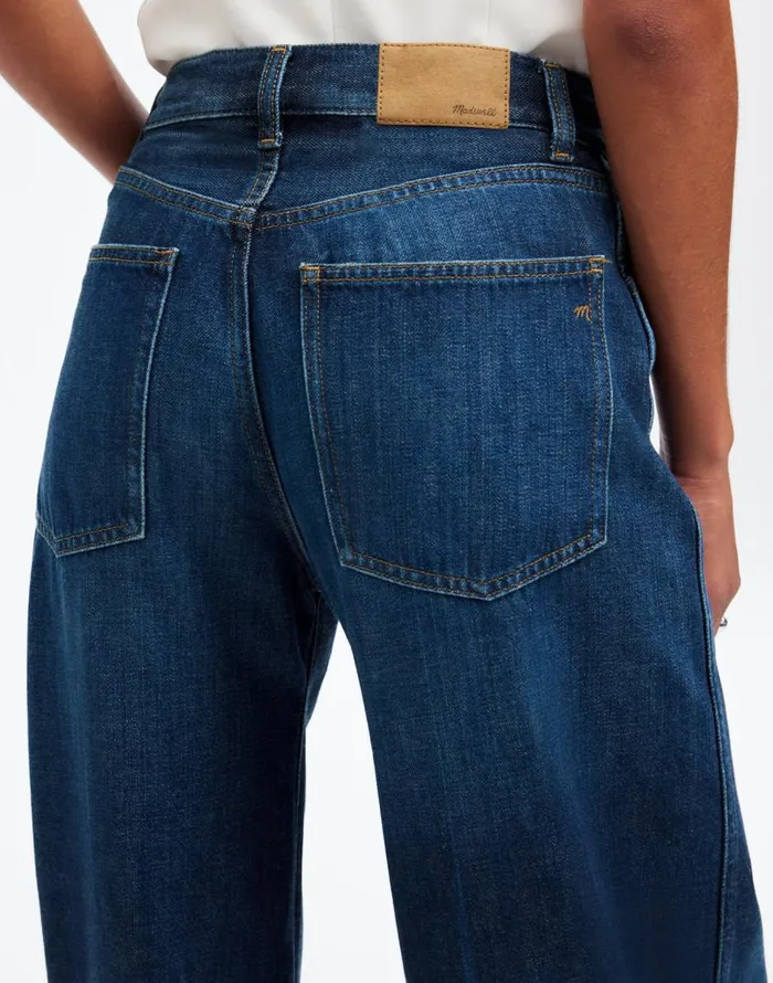 Madewell SuperwideLeg Jeans Softdrape Denim Edition Ellsworth Wash Women Jeans