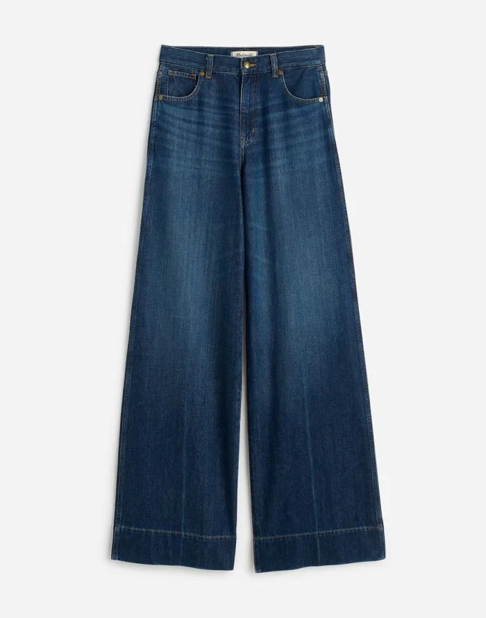 Madewell SuperwideLeg Jeans Softdrape Denim Edition Ellsworth Wash Women Jeans