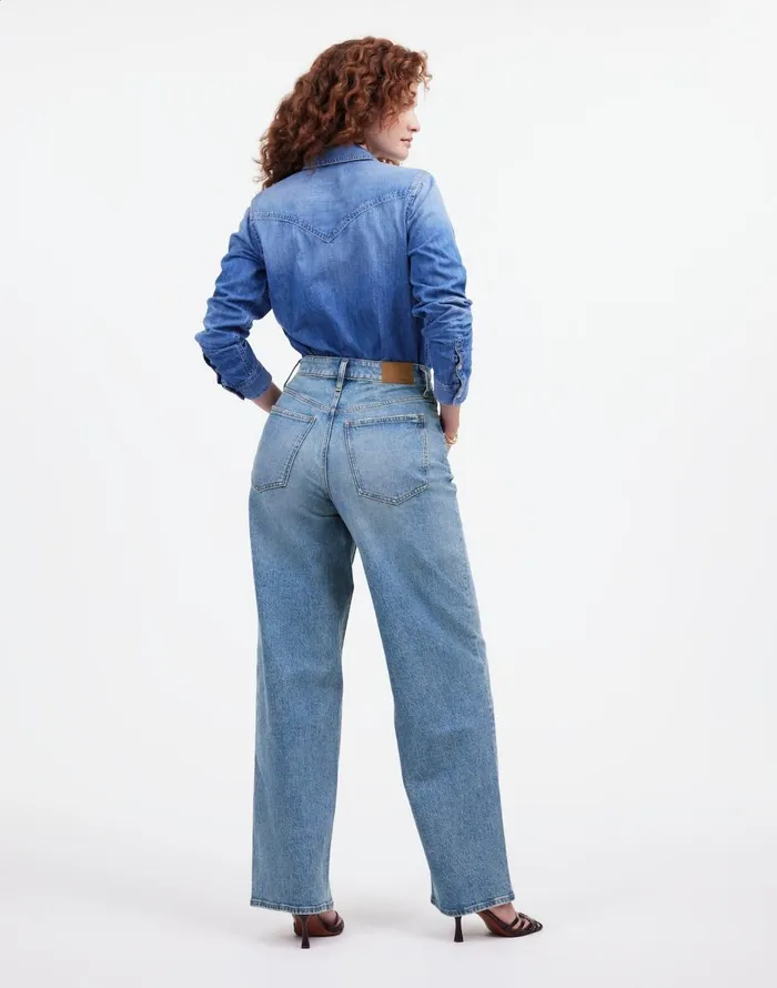 Madewell The Curvy Perfect Vintage WideLeg Jean Enmore Wash Women Jeans