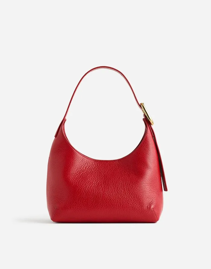 Madewell The SculpturalBuckle Shoulder Bag Bright Ember Women Bags